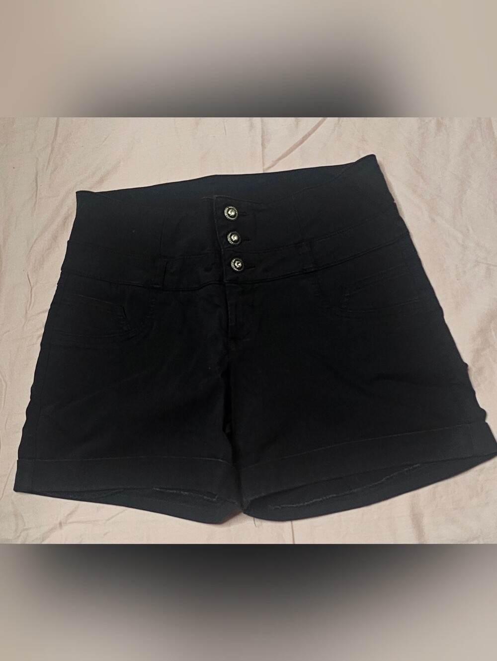 one 5 one Black High-Waist Shorts Size 4